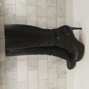 Nine West Leather Heeled Boots - Size 5.5